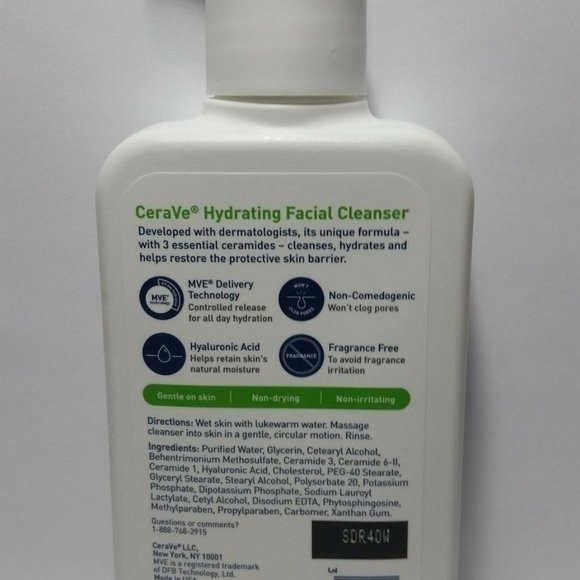 CeraVe Hydrating Facial Cleanser 3 Bottles - Picture 9 of 13